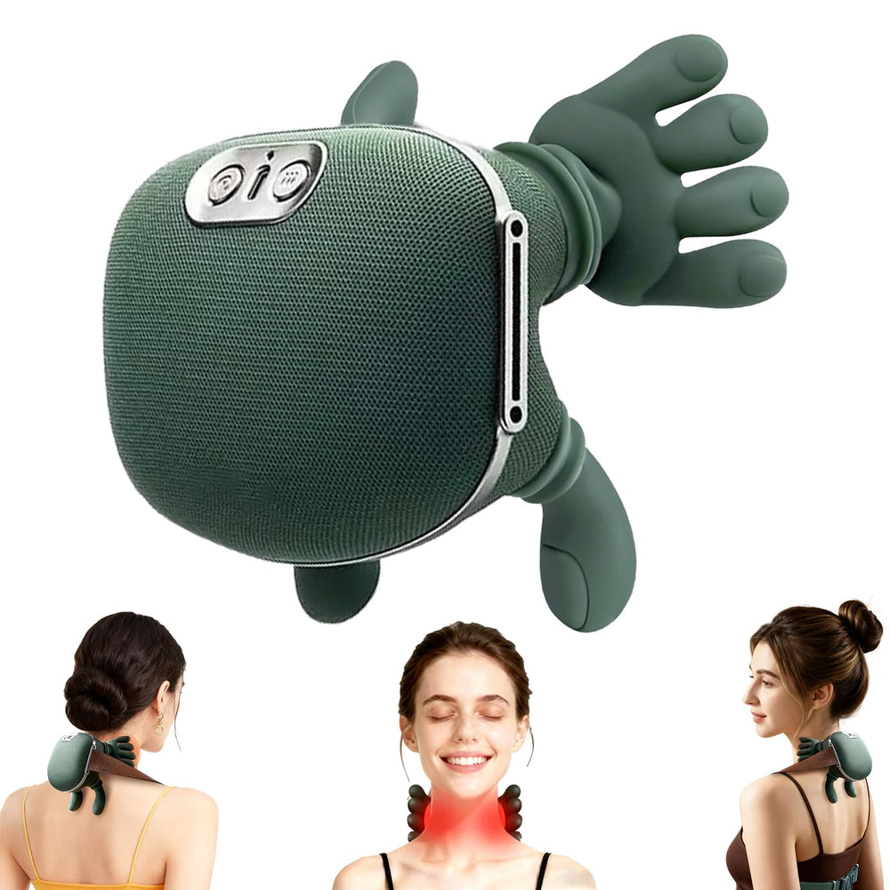 DrVibro neck massager with 4D kneading for deep-tissue feel