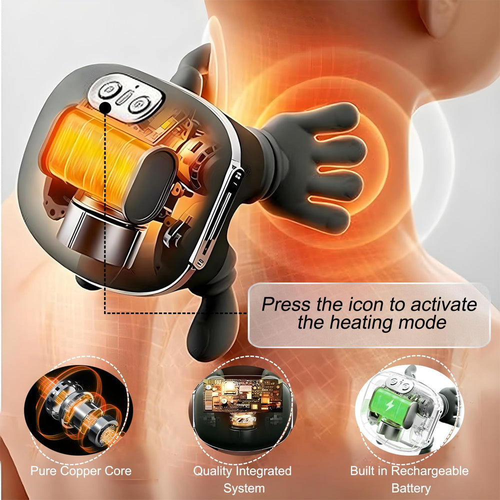 DrVibro shiatsu kneading simulates hands for shoulder relief