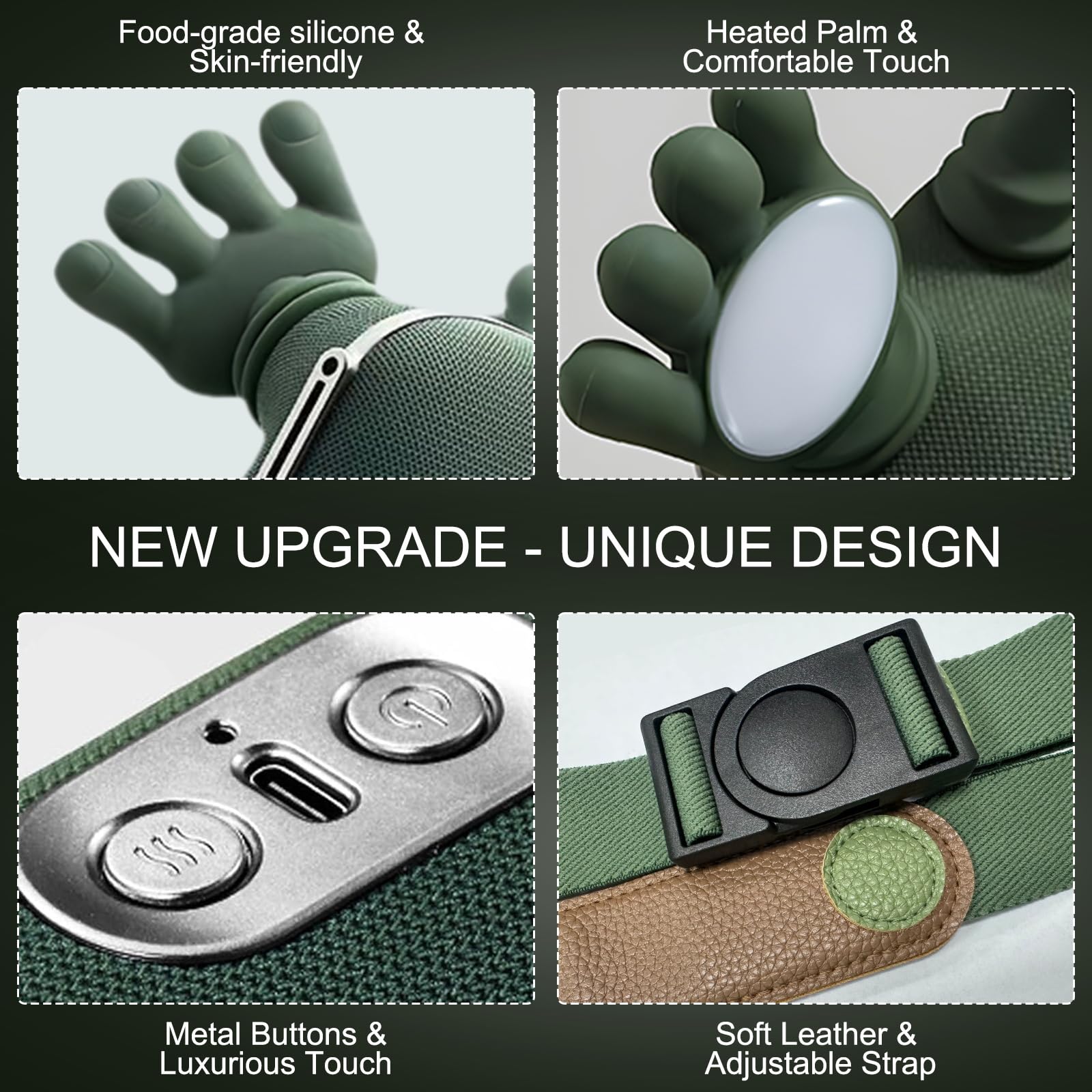 DrVibro adjustable strap keeps massager in place during use