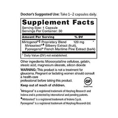DR.WHITAKER pycnogenol and mirtoselect capsules close-up show a clinically studied blend.