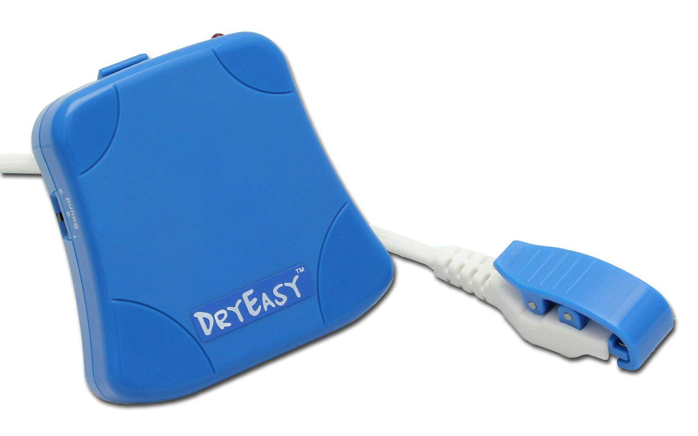 DRYEASY volume-controlled alarm ensures clear sound without startling the child.