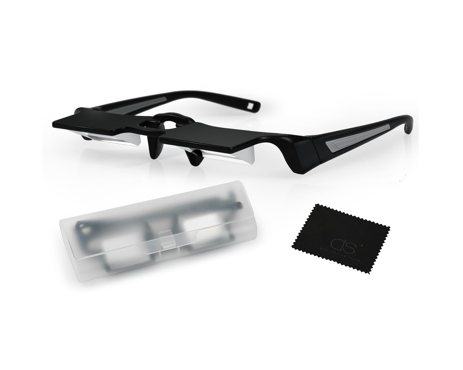 DS. DISTINCTIVE STYLE Lazy Glasses Prism 90 Degree for laying down reading with clear mirror view.