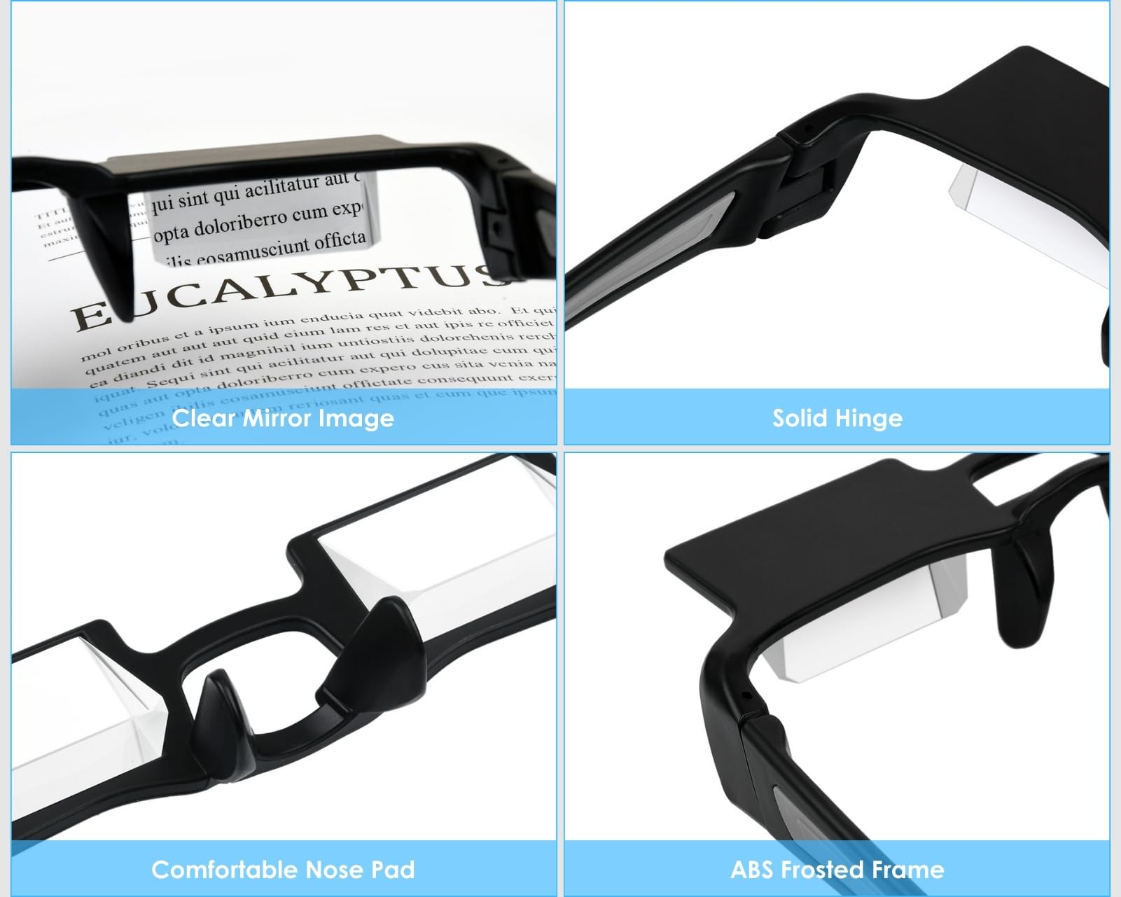 DS. DISTINCTIVE STYLE Lightweight reading glasses for easy bedside use.
