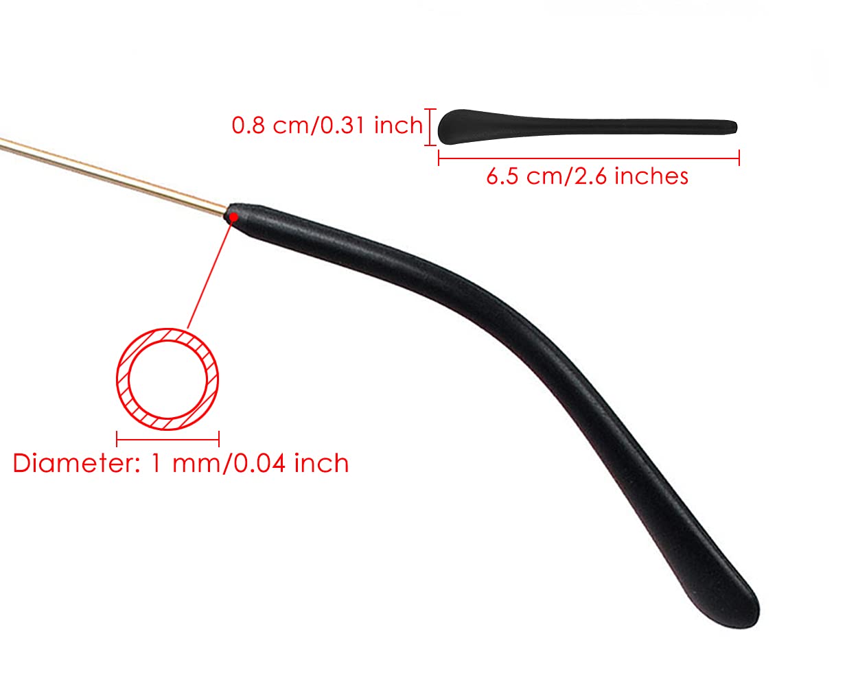 DS Distinctive Style tapas-patillas-silicona: suave y duradera para uso diario.