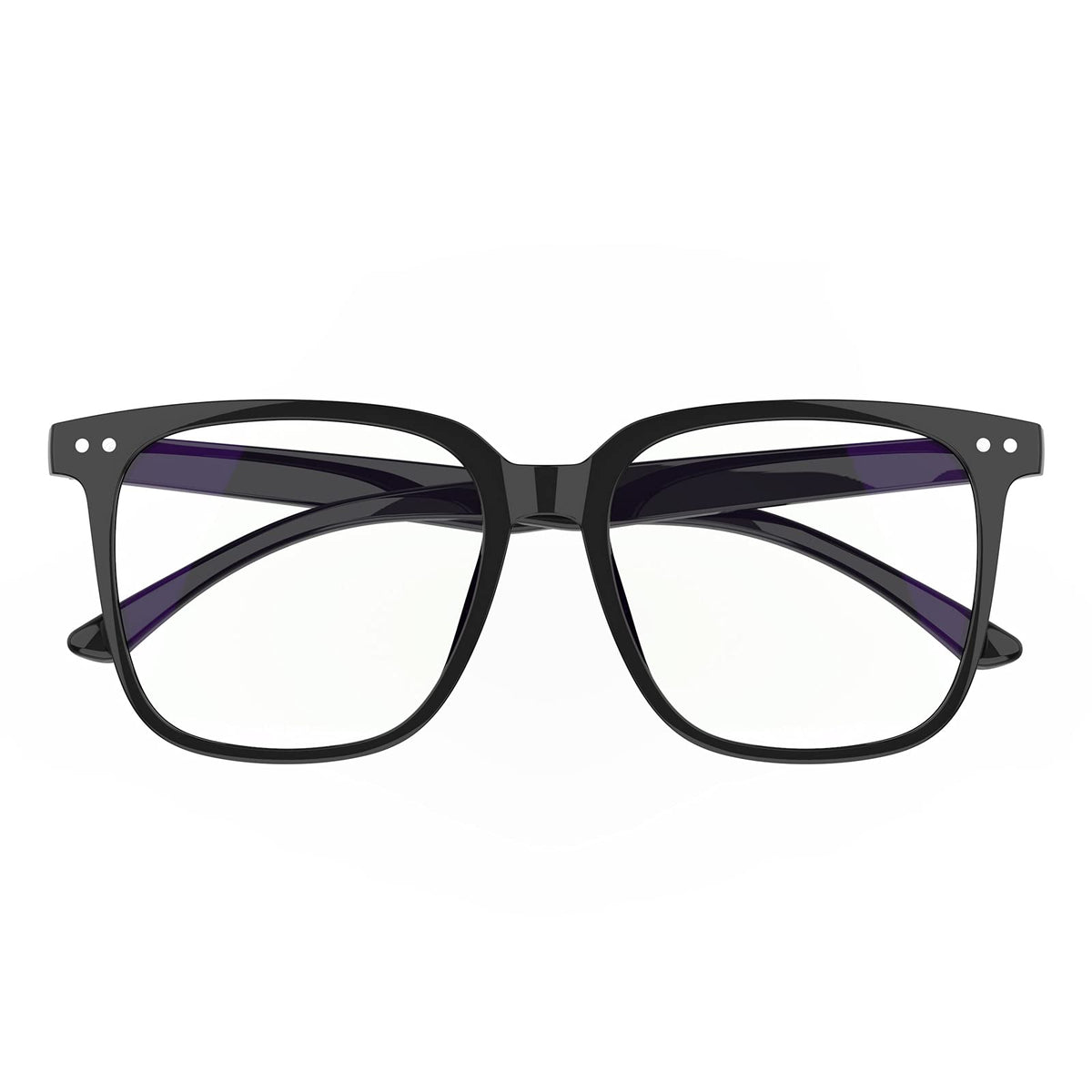 DTIUGUTAE blue light blocking glasses with an oversized black frame for all-face shapes and day-long comfort