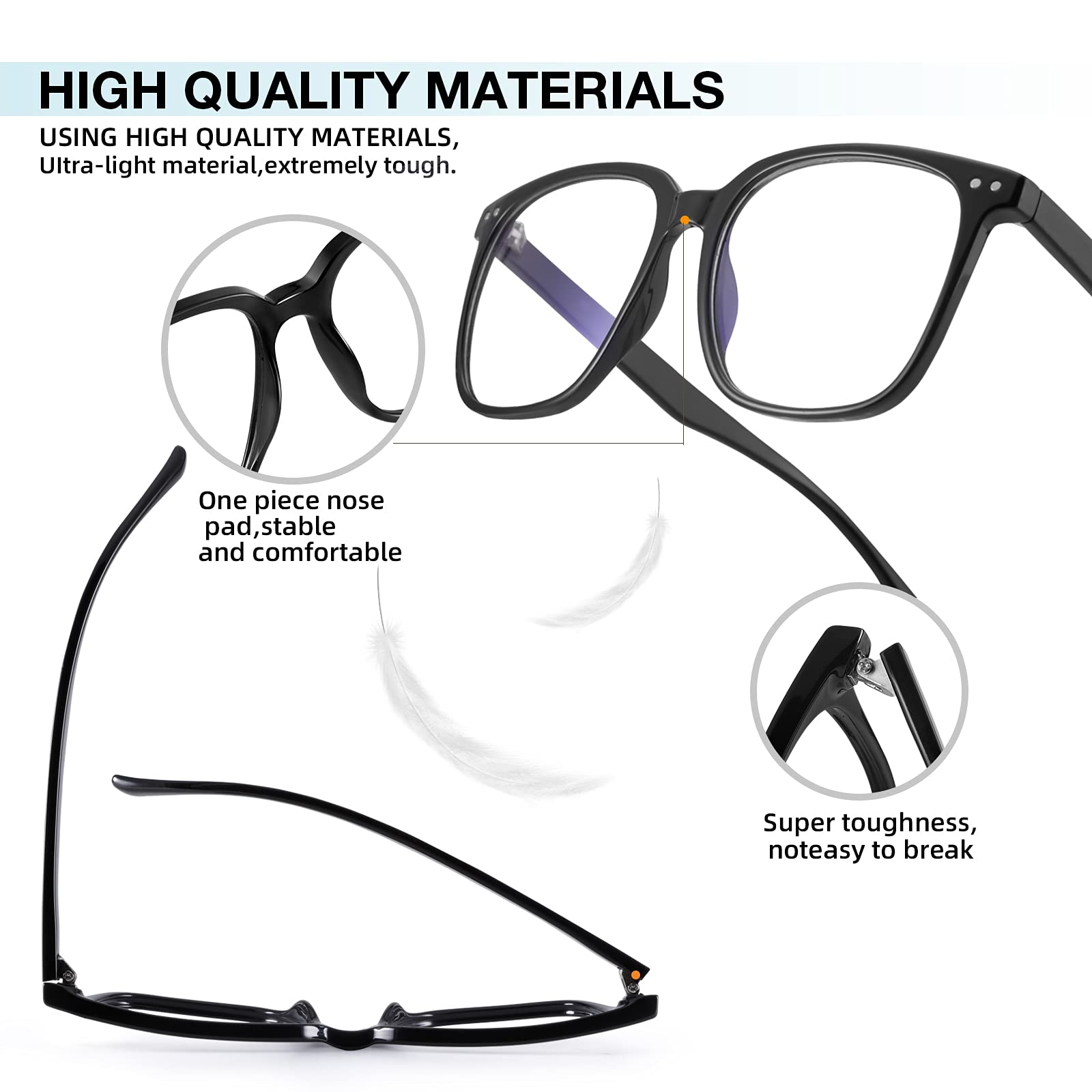 DTIUGUTAE stylish oversized frame for work and daily wear