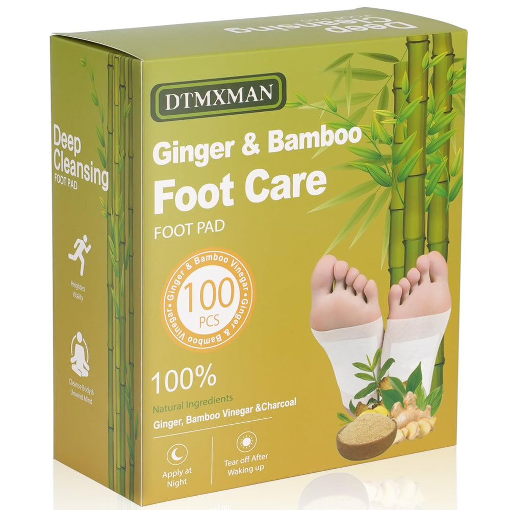 DtMxMan Ginger Foot Pads for bedtime-application promote relaxation and overnight cleansing.