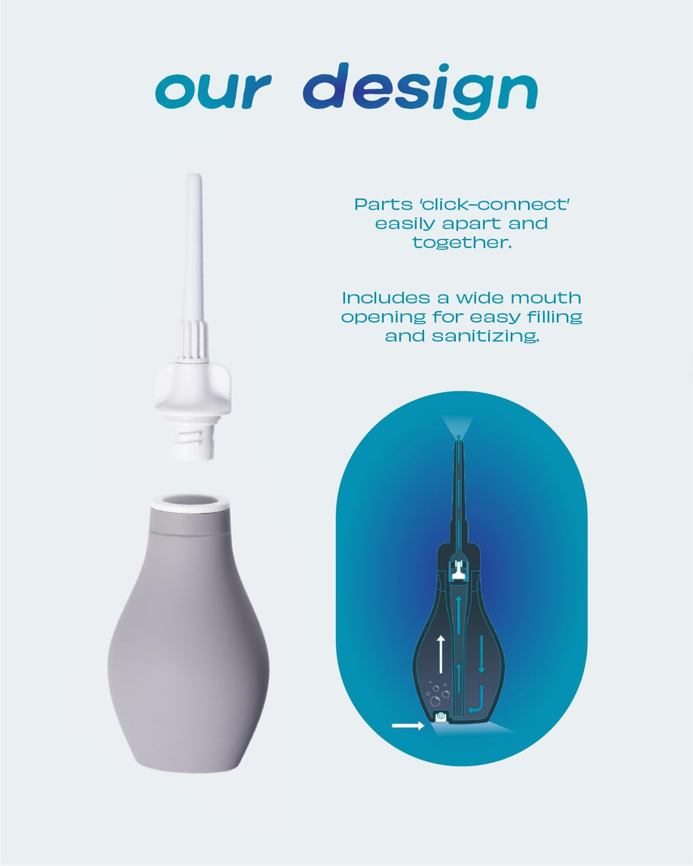 Du Silicone Anal Enema Kit made with BPA-free, body-safe silicone.