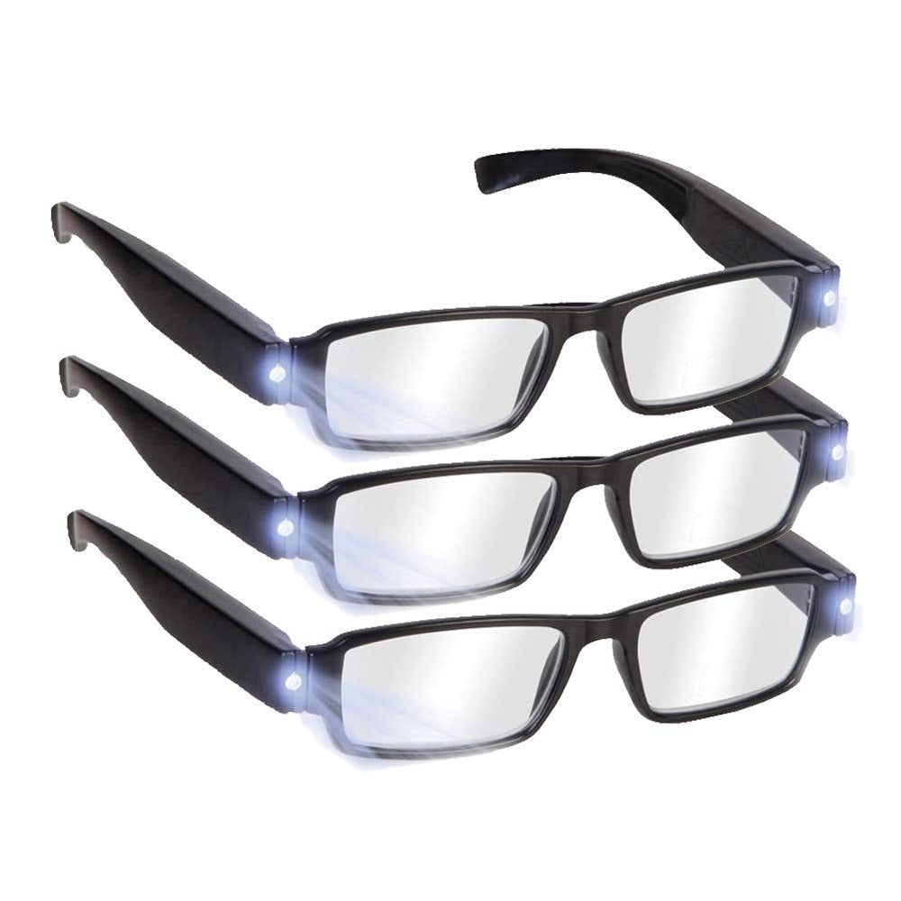 DuanMei lighted reading glasses with a compact full frame for daily use.