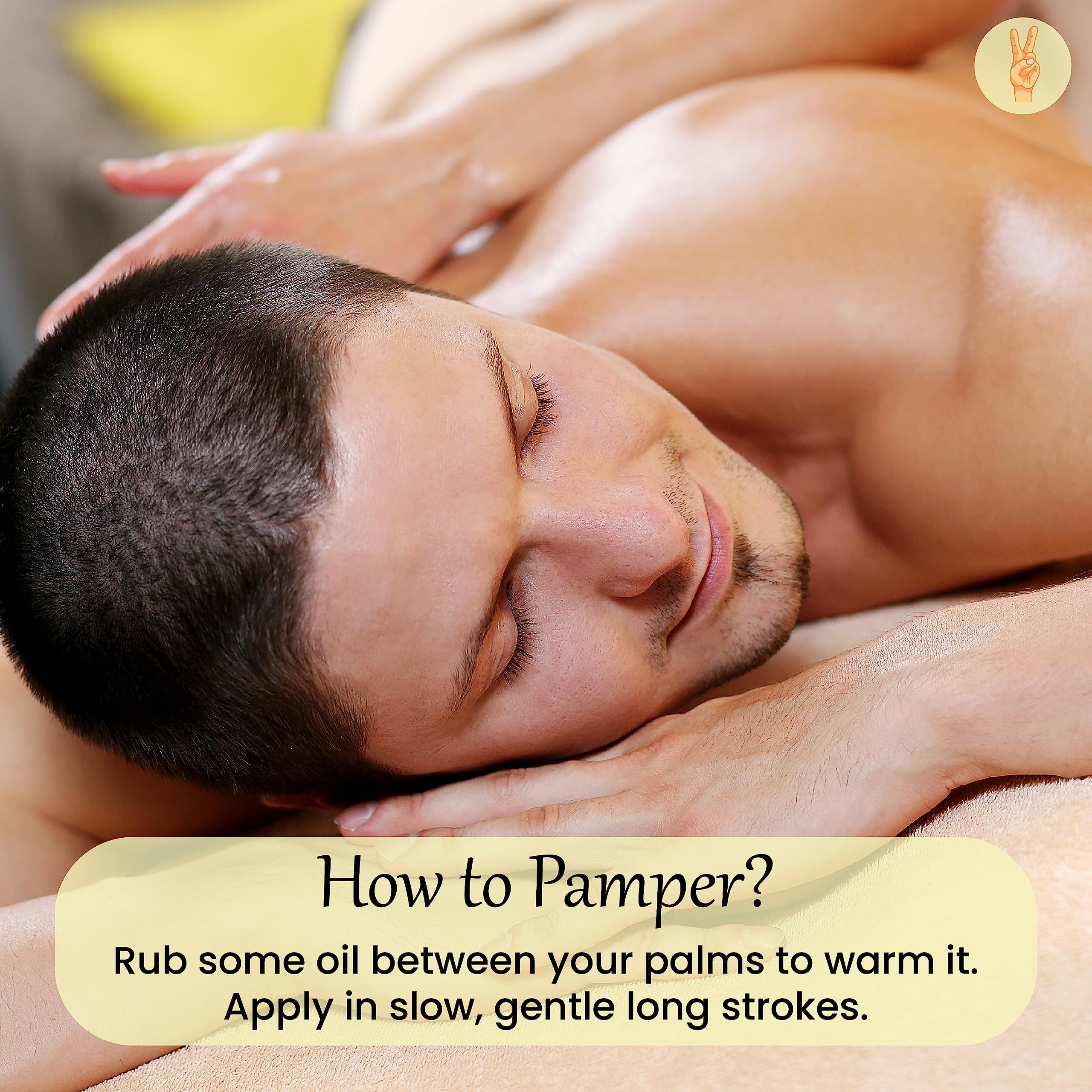 Dude's Love vanilla massage oil packaging highlights organic ingredients.