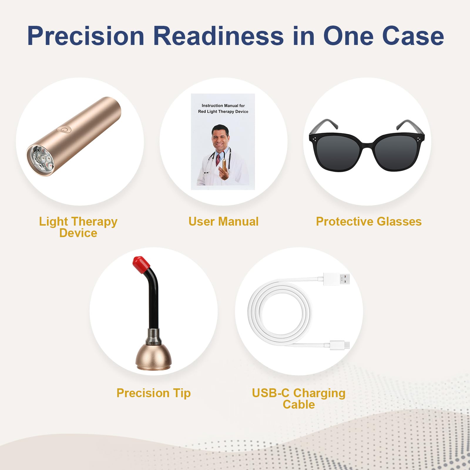 DUGSDG shows wavelengths 660-810-850-940nm for comprehensive care
