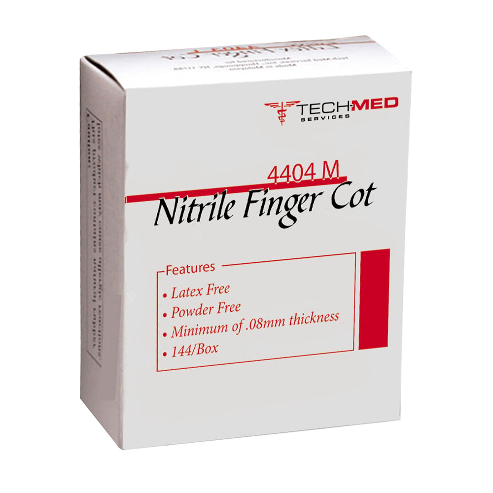 Dukal finger cot demonstrates anti-static, non-latex nitrile benefits for clean, clinical tasks.