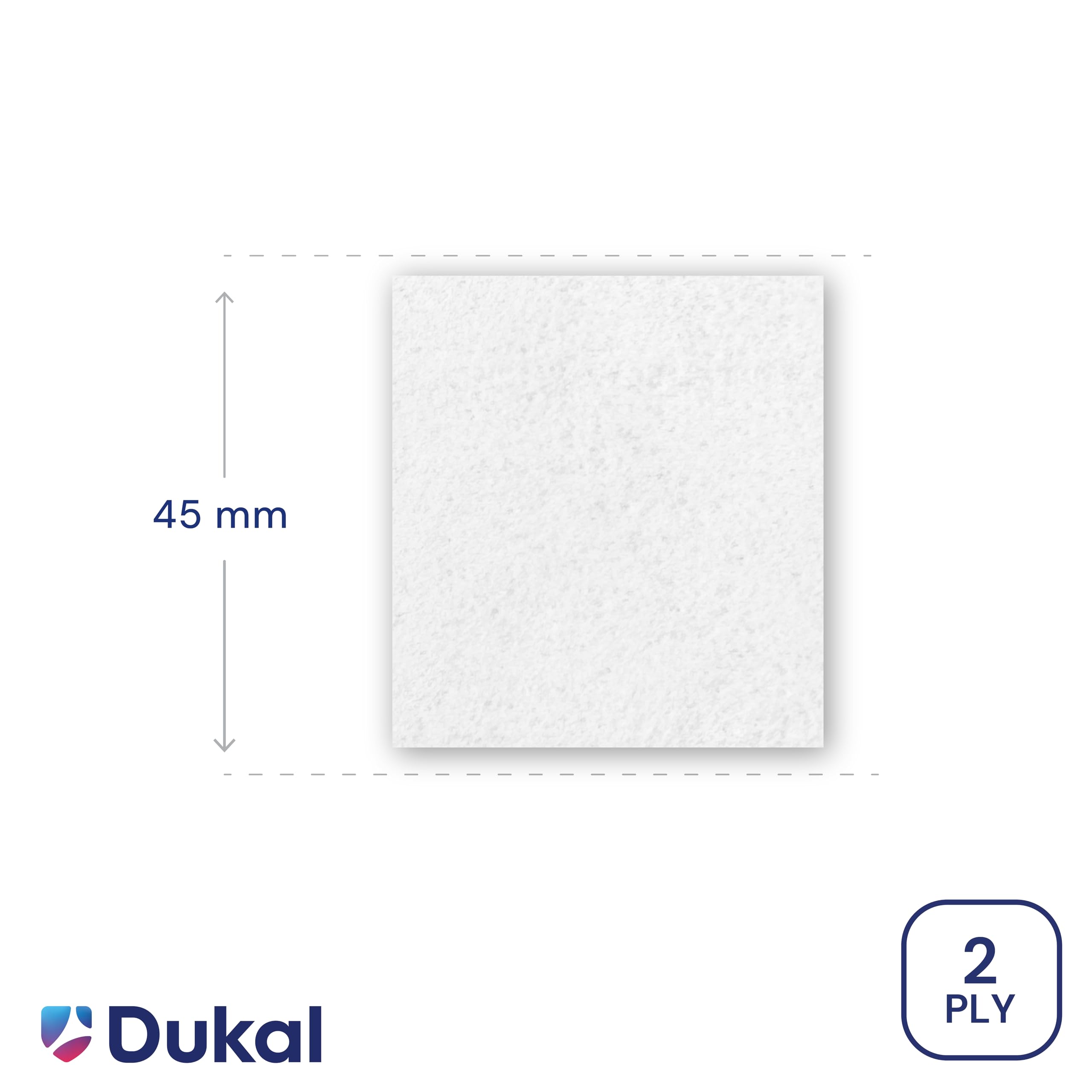 Dukal sterile alcohol pad box 100 packaging closeup showing sealed, ready-to-use pads.