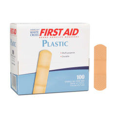 Dukal American White Cross adhesive strip with absorbent pad for breathable protection