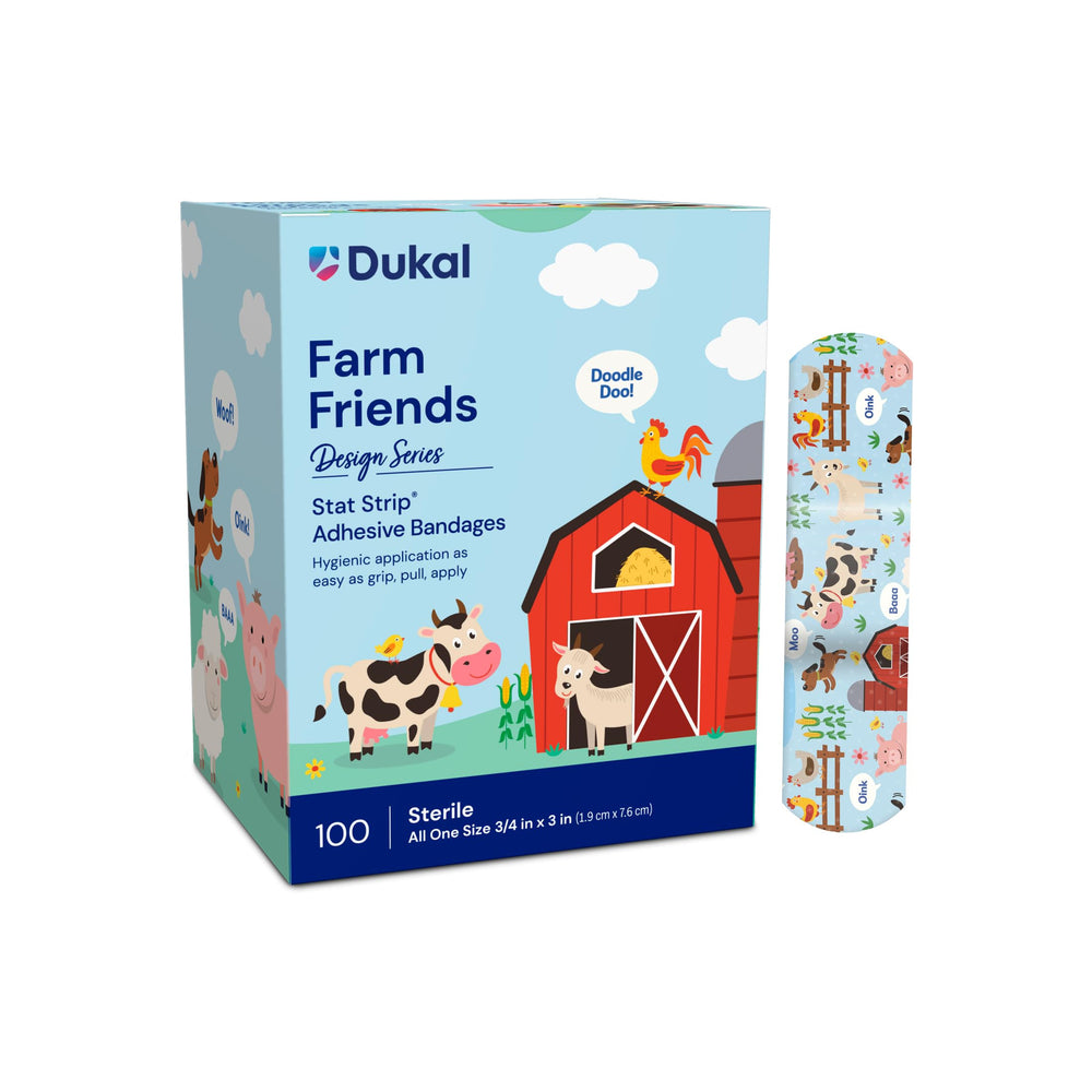 Dukal box of 100 adhesive bandages for family use