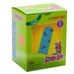Dukal curitas infantiles Scooby-Doo con adhesivo suave y almohadilla no adherente para piel delicada