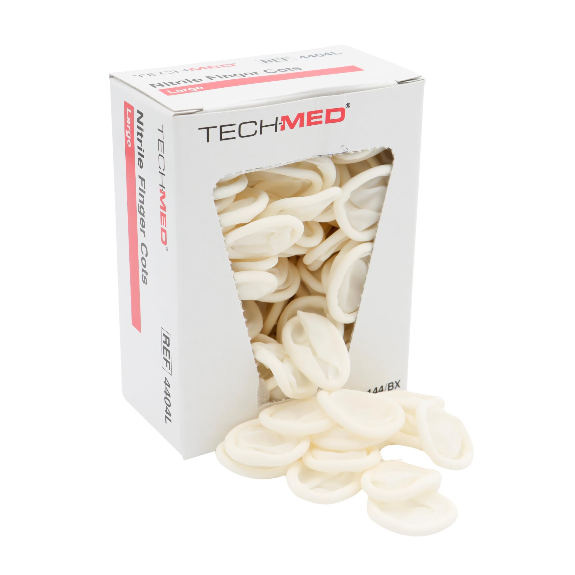 Dukal TEC 4404L finger cot 0.08 mm thickness for tactile use.