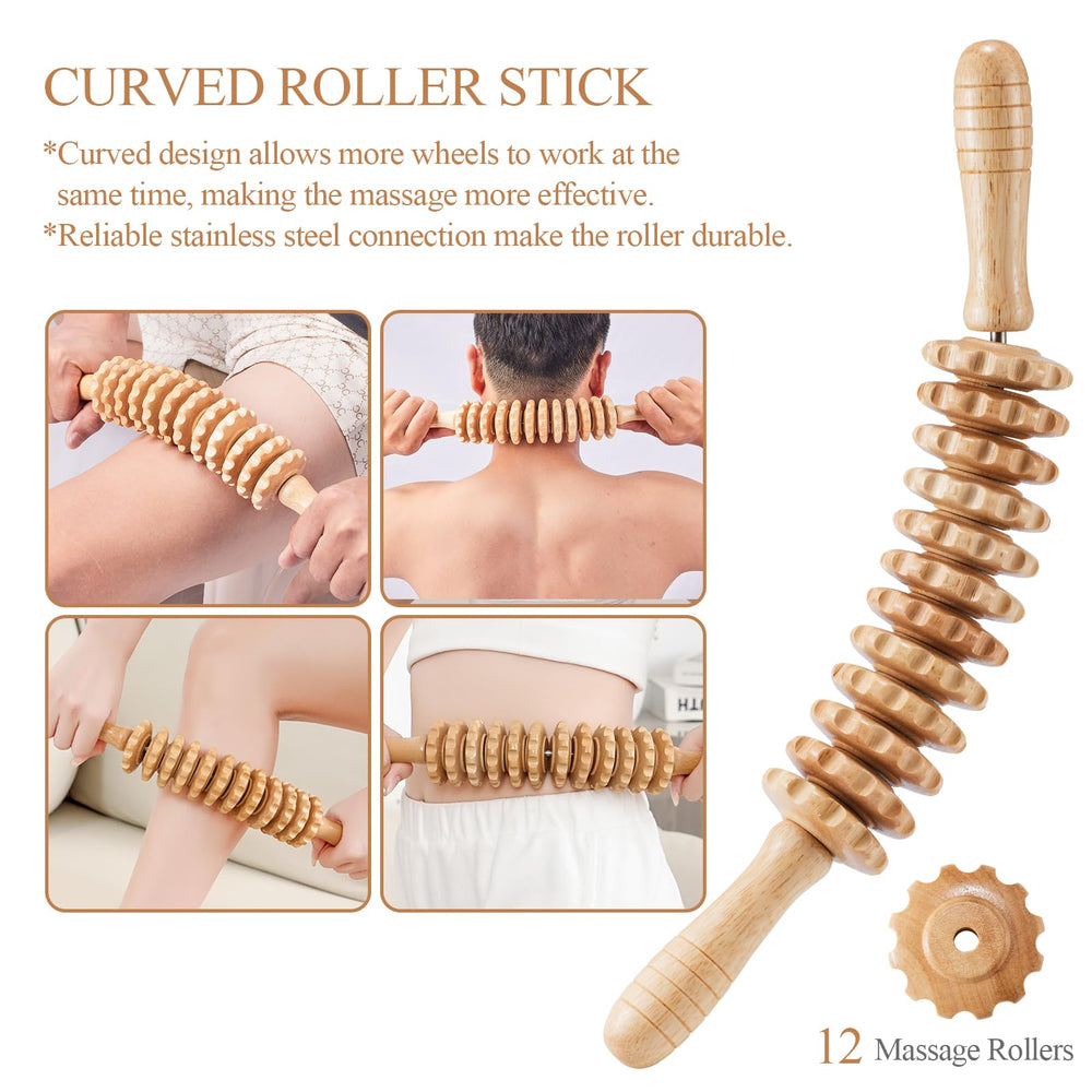Dukucr curved roller massager targets larger areas for efficient muscle relief.