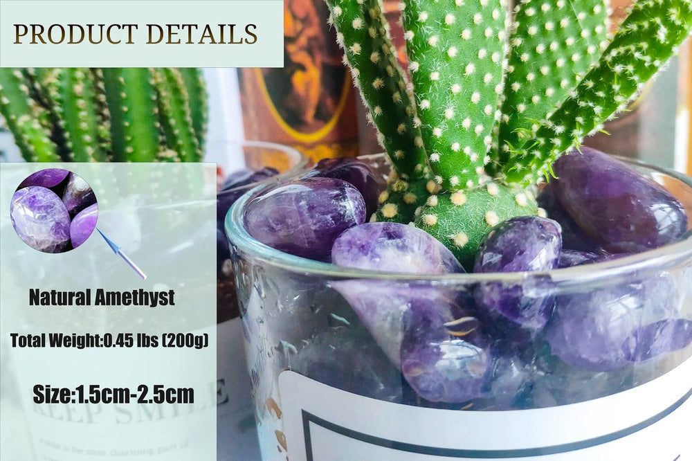 DUQGUHO Amethyst crystals for DIY jewelry projects and crystal grids.