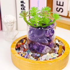 DUQGUHO Amethyst tumbled stones ideal for DIY crafts, jewelry making, and chakra-inspired projects.