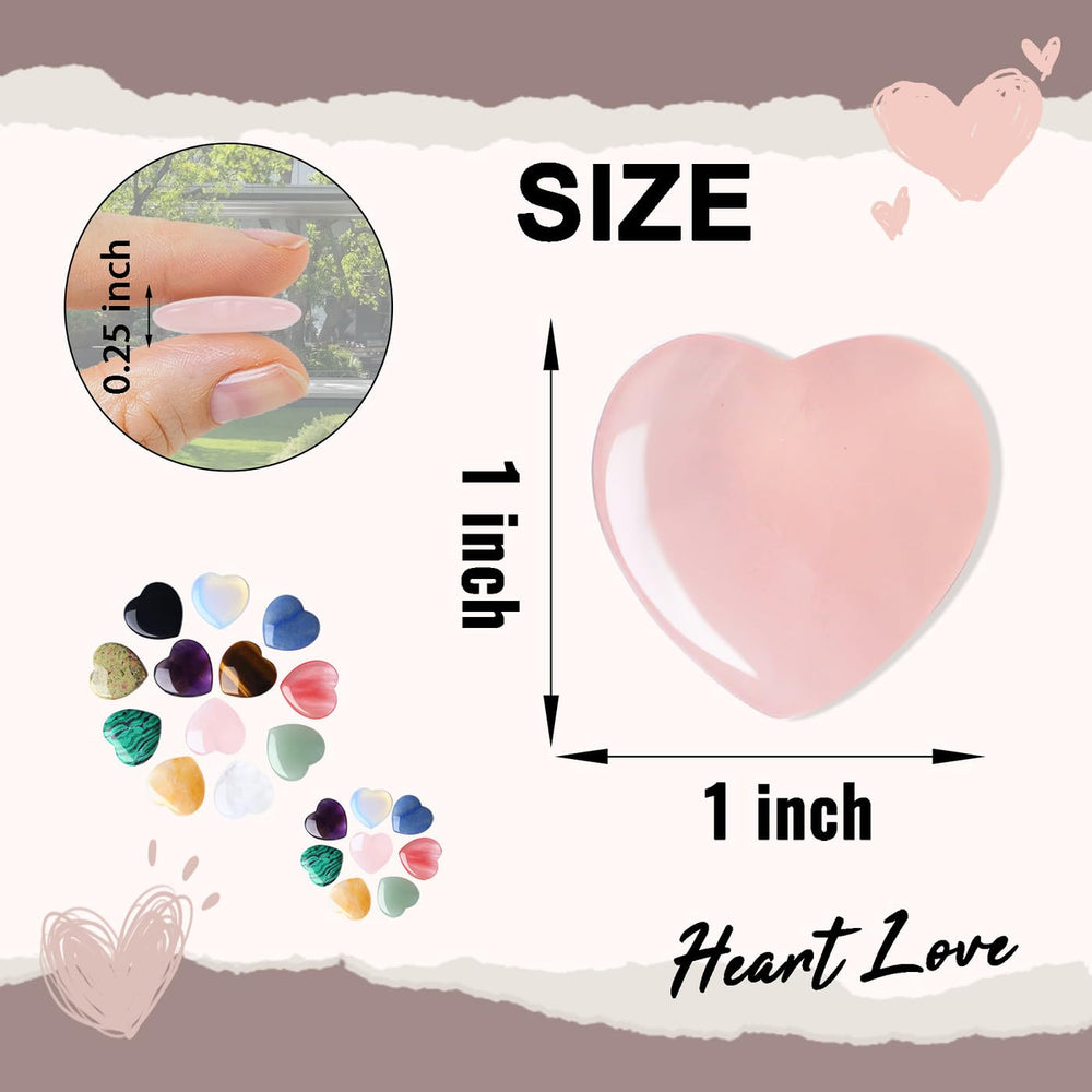 DUQGUHO green aventurine heart crystal 1 inch for luck and growth.