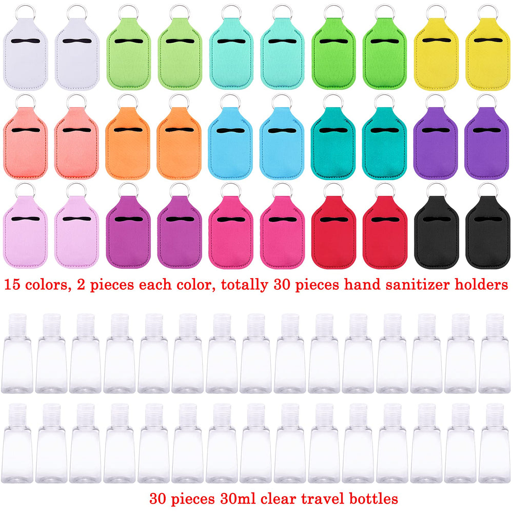 Duufin 30ml travel bottles in clear plastic provide compact daily refills.