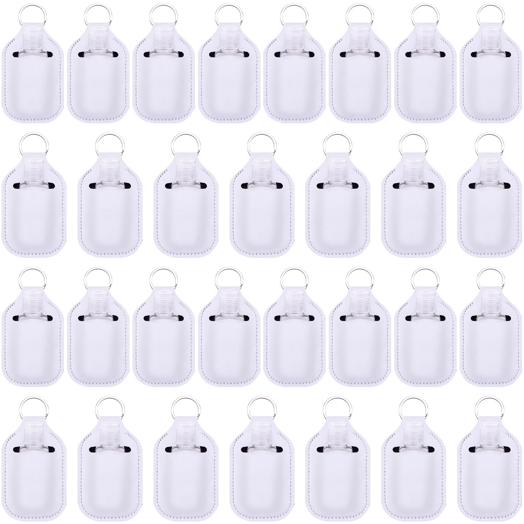 Duufin 60-piece travel set with bottles and keychains for easy on-the-go organization.