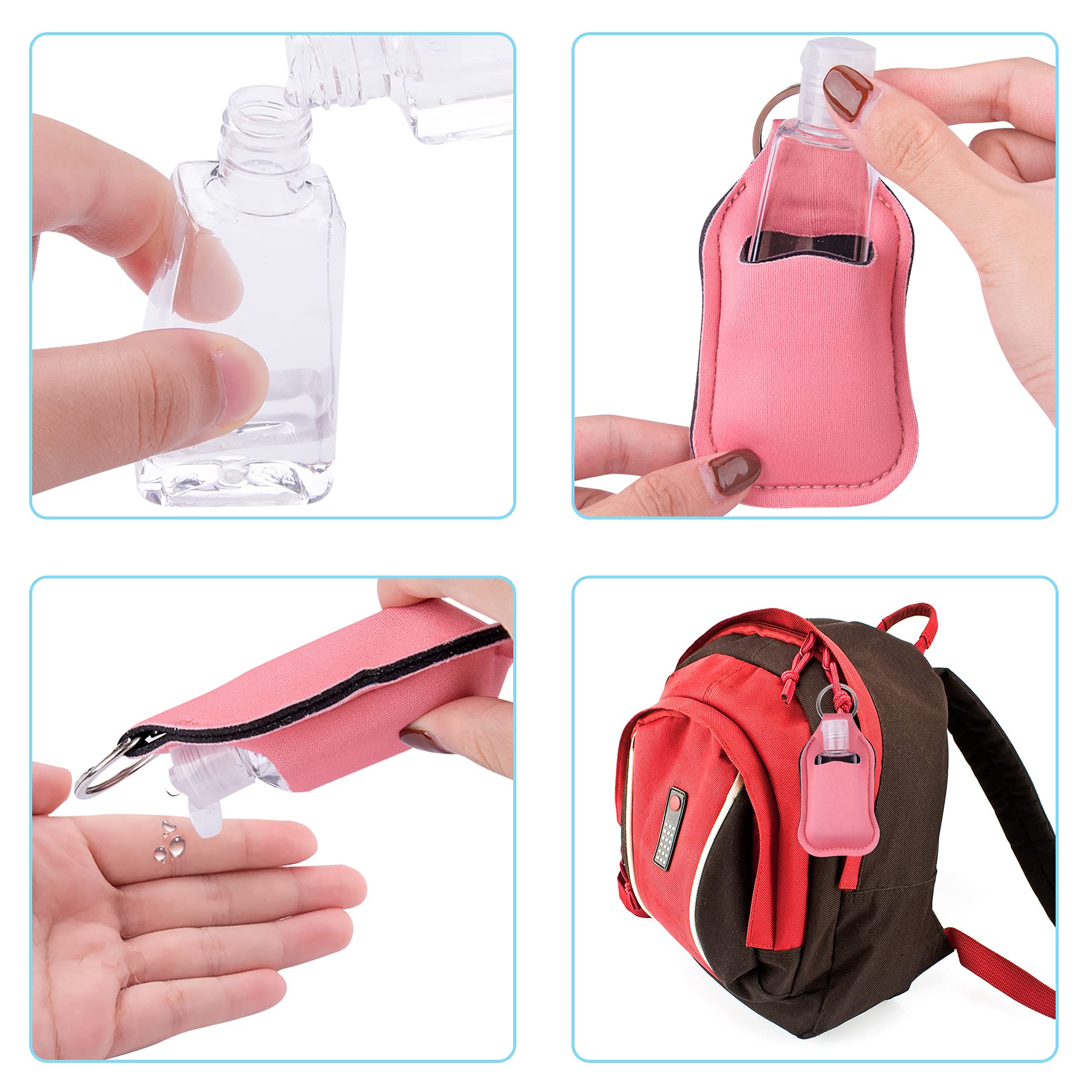 Duufin keychain rings let you hang bottles on bags for instant access.