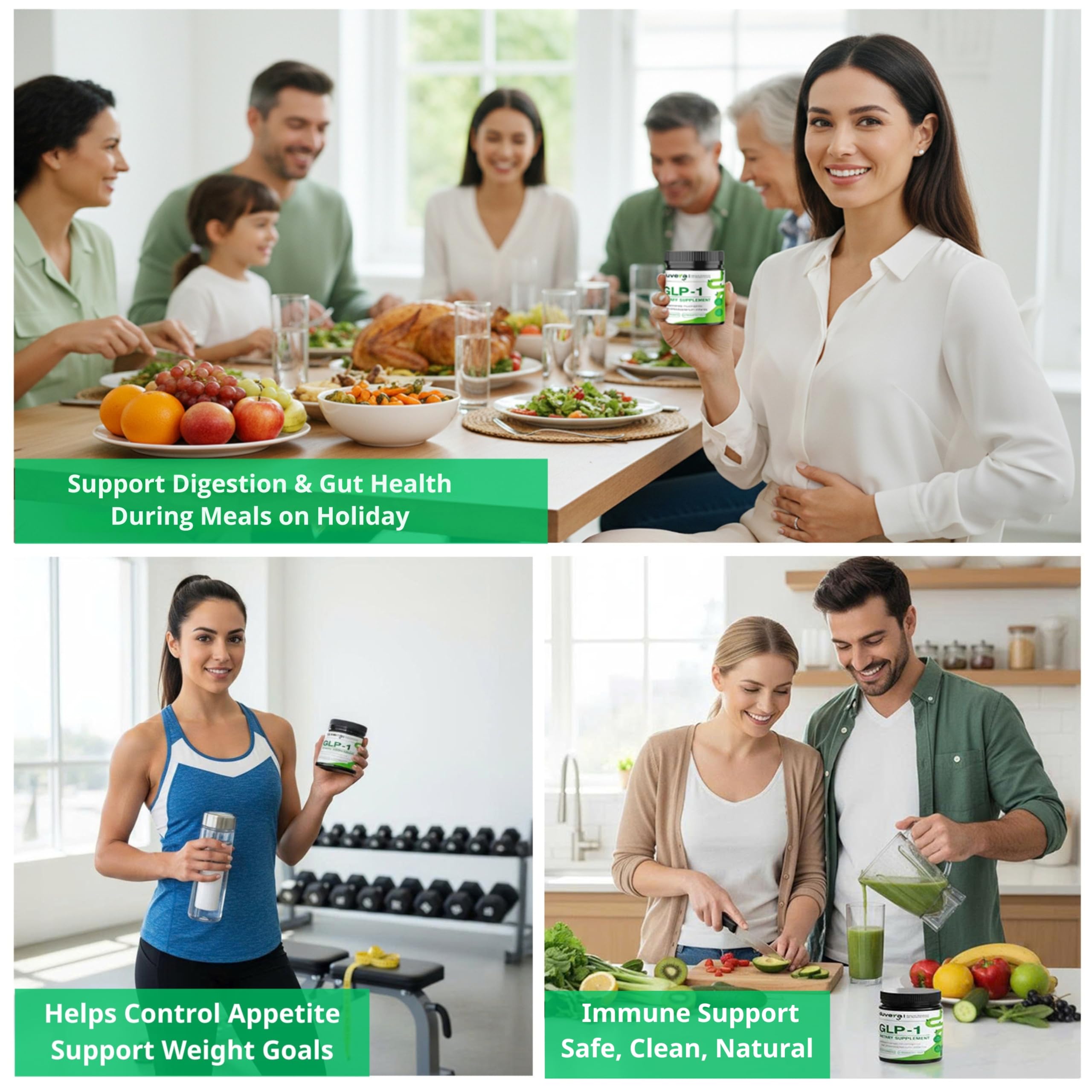 Duvera multi-strain probiotic with prebiotics showing diverse gut microbiome support.