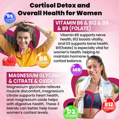 duwhot Cortisol Gummies ingredients list highlighting key nutrients for mood and focus