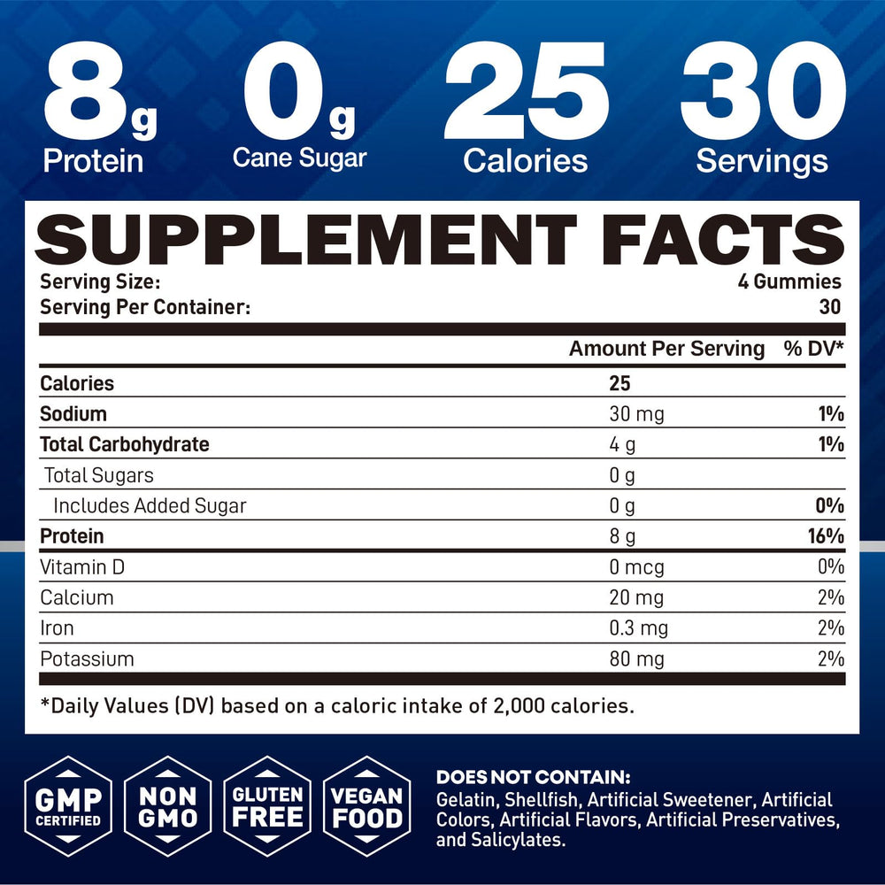 duwhot whey protein gummies closeup lemon highlights chewy texture and flavor.