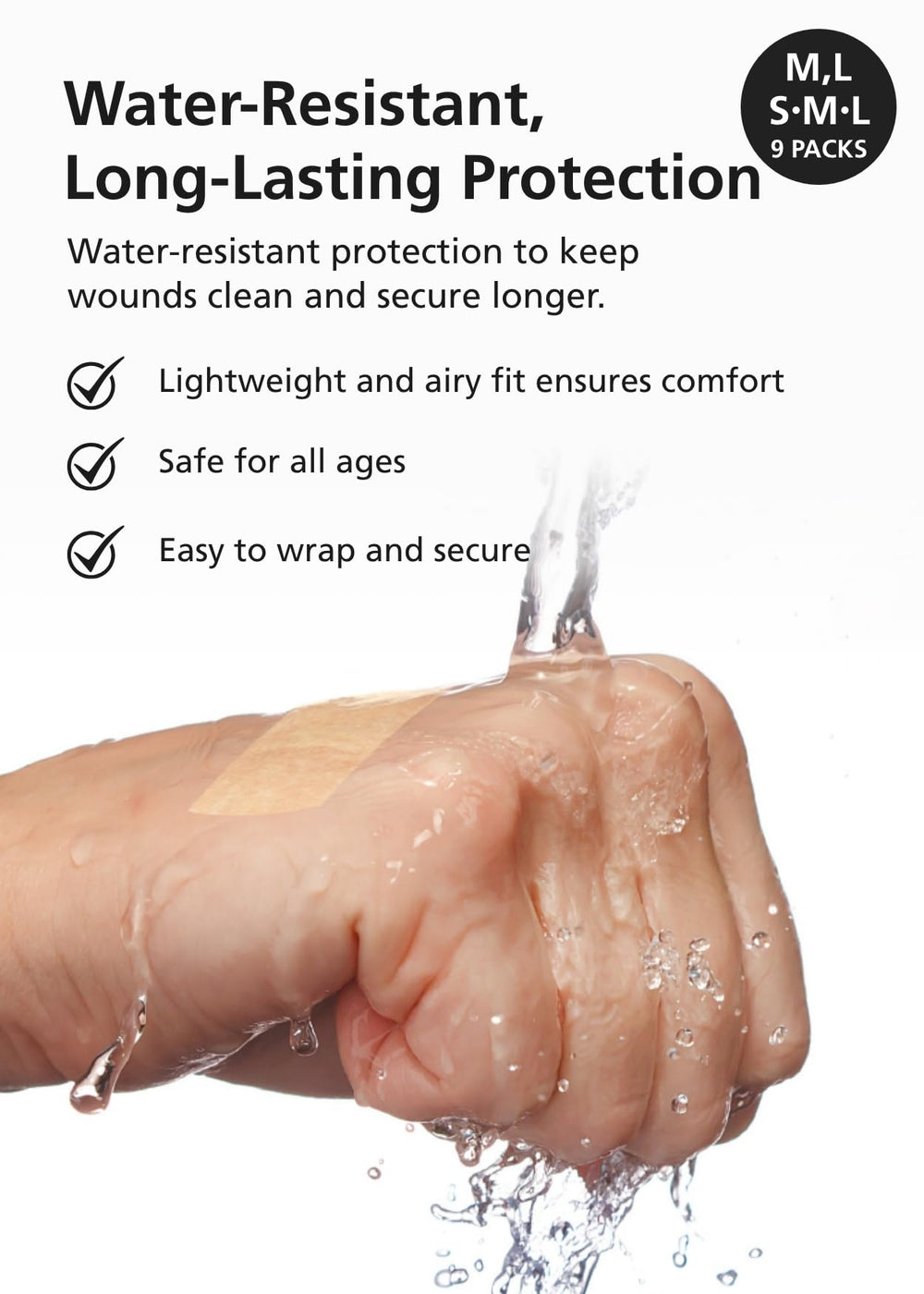 DWEasyDerm yellow pad detail with gentle, targeted coverage.