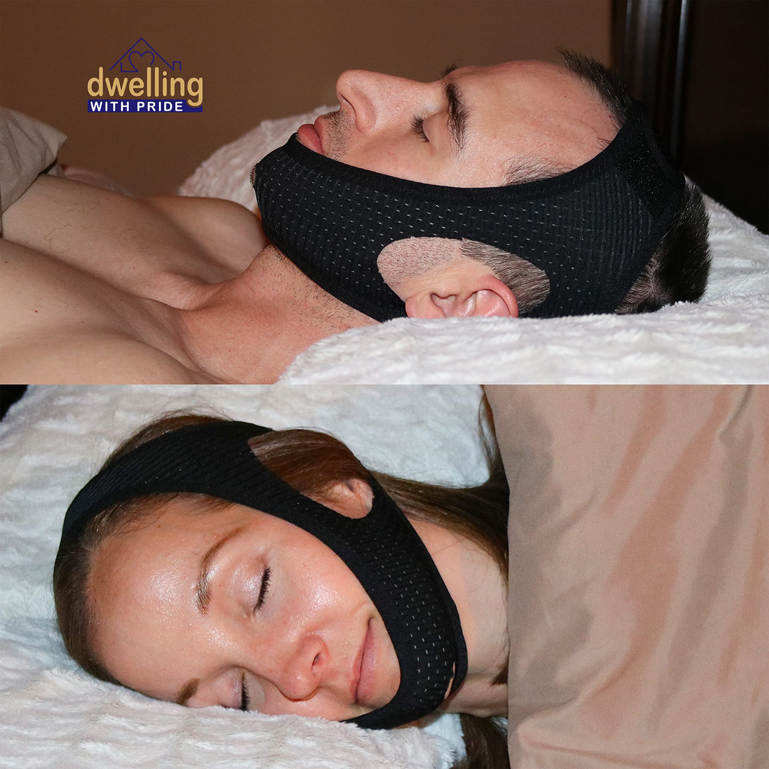 Dwelling With Pride: correa barbilla fácil de usar, ideal para usuarios de CPAP.