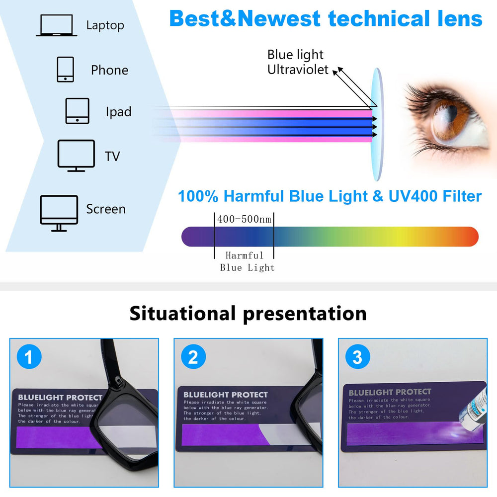 DXYXYO leather case and microfiber cloth included with glasses