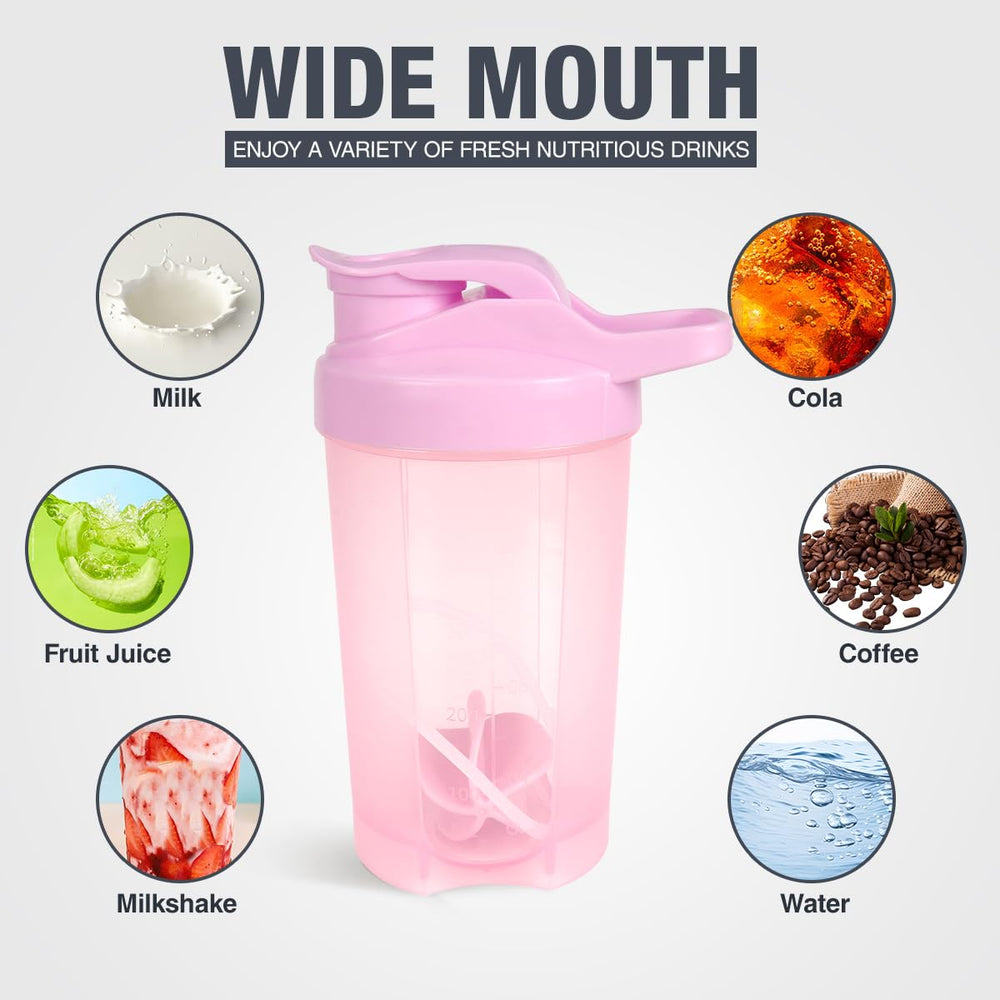 D.Y.A 16oz shaker bottle with double scale marks for precise measurements