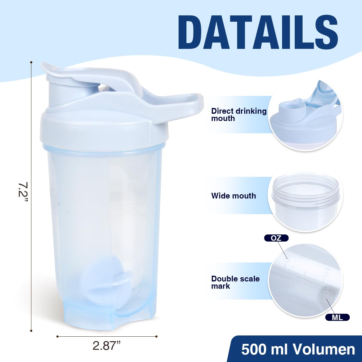 D.Y.A leak-proof lid keeps contents secure during workouts