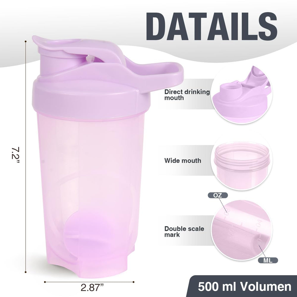 D.Y.A botella 16oz con boca ancha para mezclar rápido.