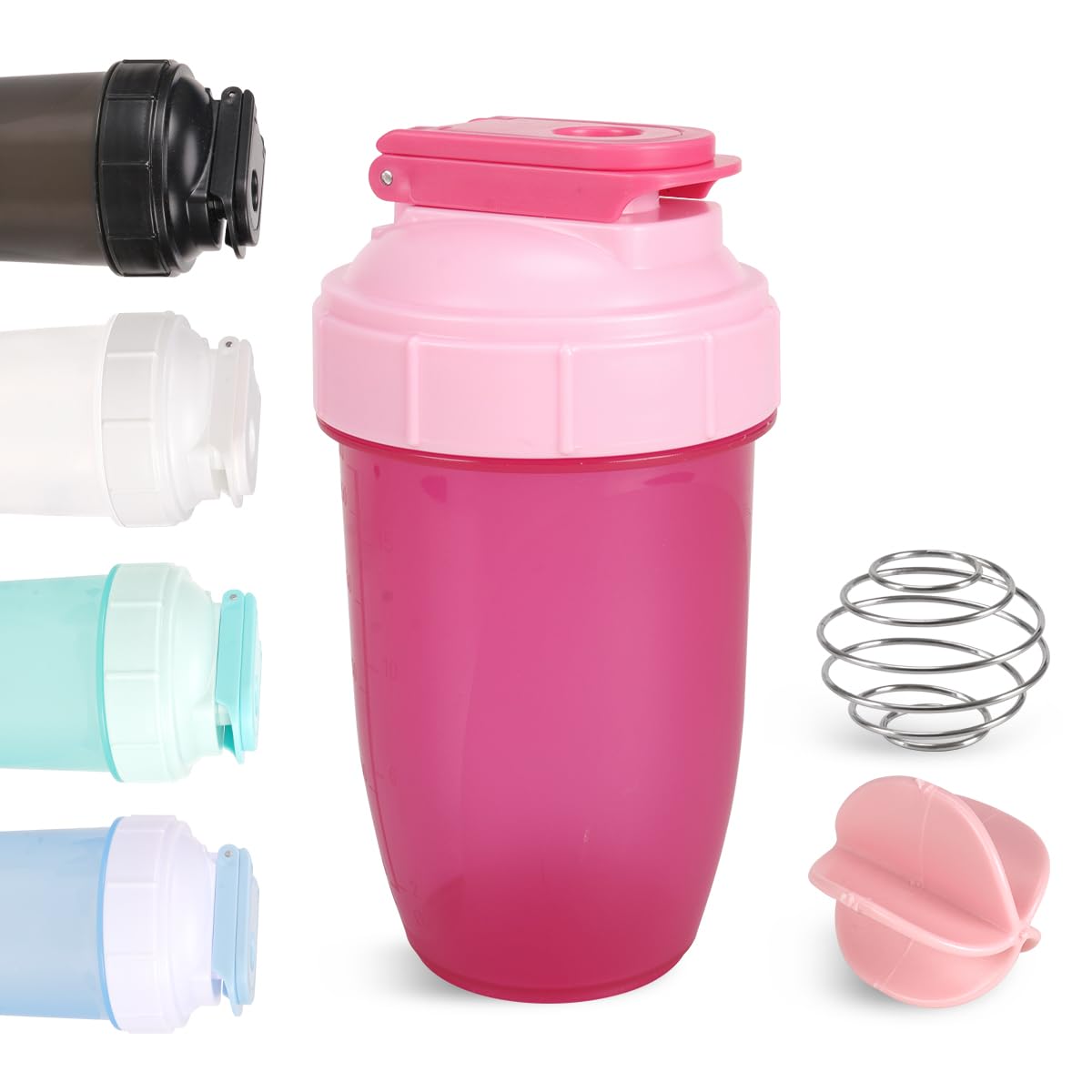 D.Y.A 16oz shaker bottle with leak-proof lid for travel and workouts