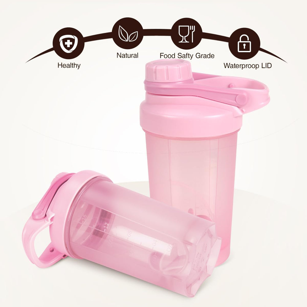 D.Y.A 16oz bottle with leak-proof screw-on lid.