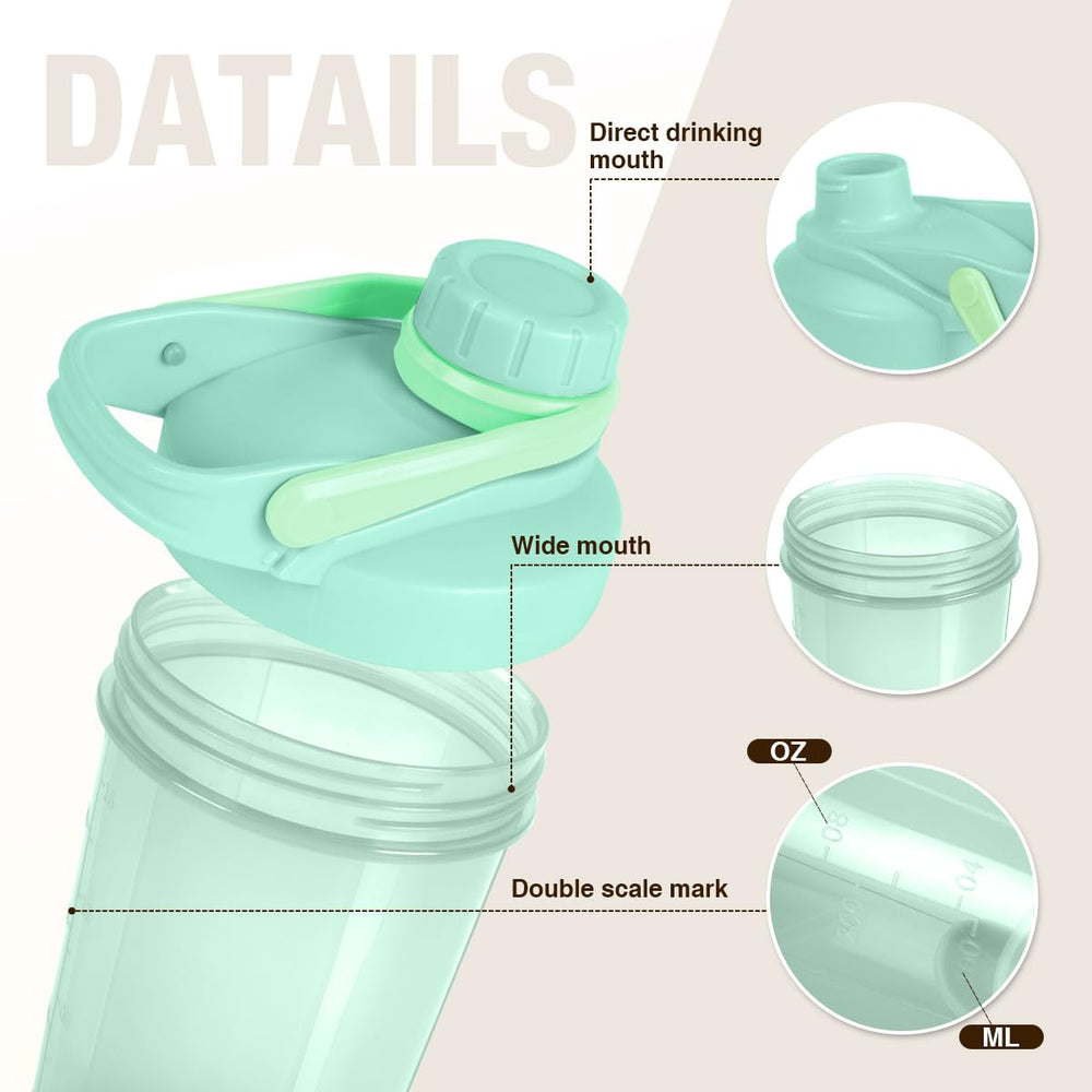 D.Y.A shaker with leak-proof lid seal for secure travel