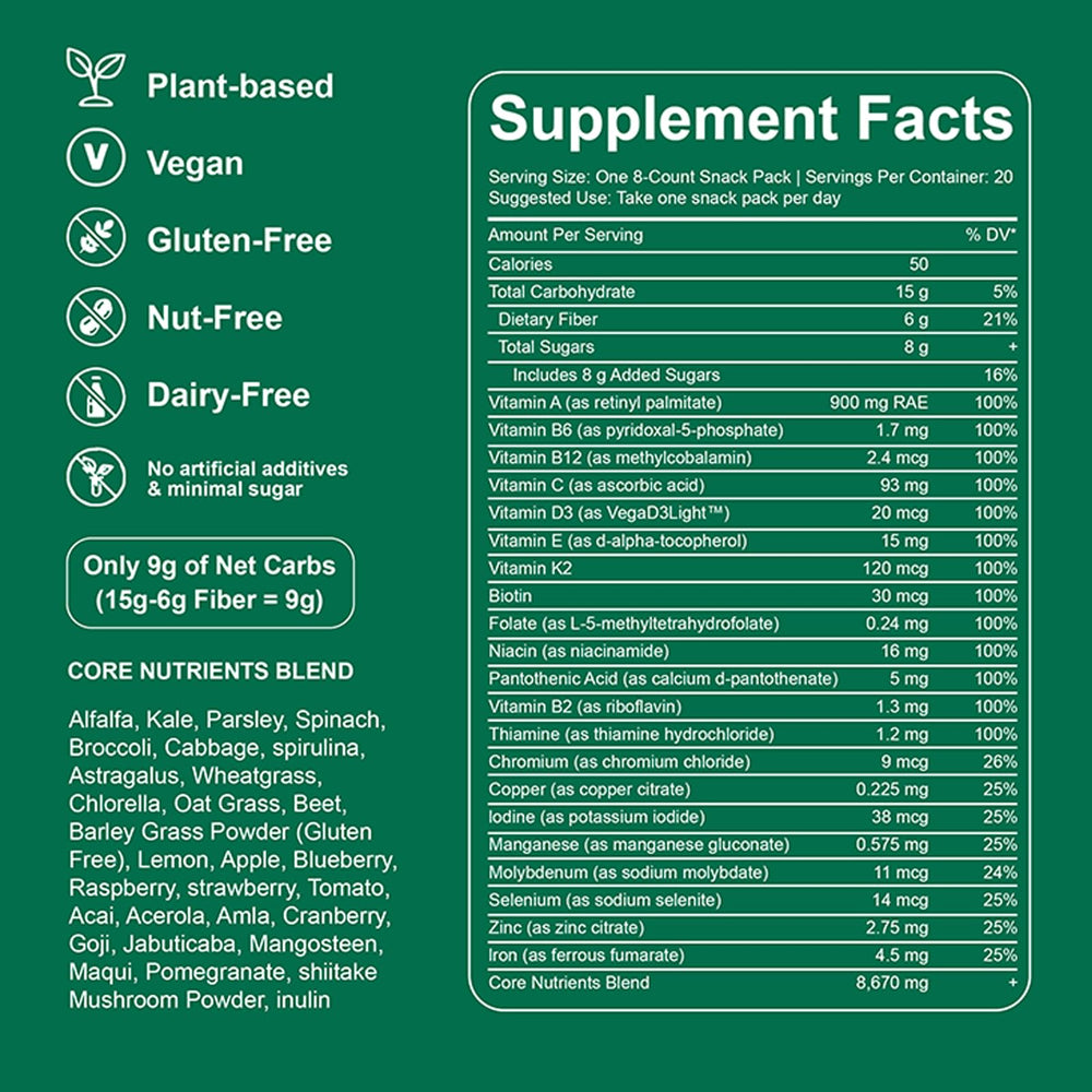 DYDUON Greens Gummies packets on the go offer convenient daily nutrition.