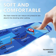 Dyeoxy 6mm-thick soft insole cushions feet during daily activities.