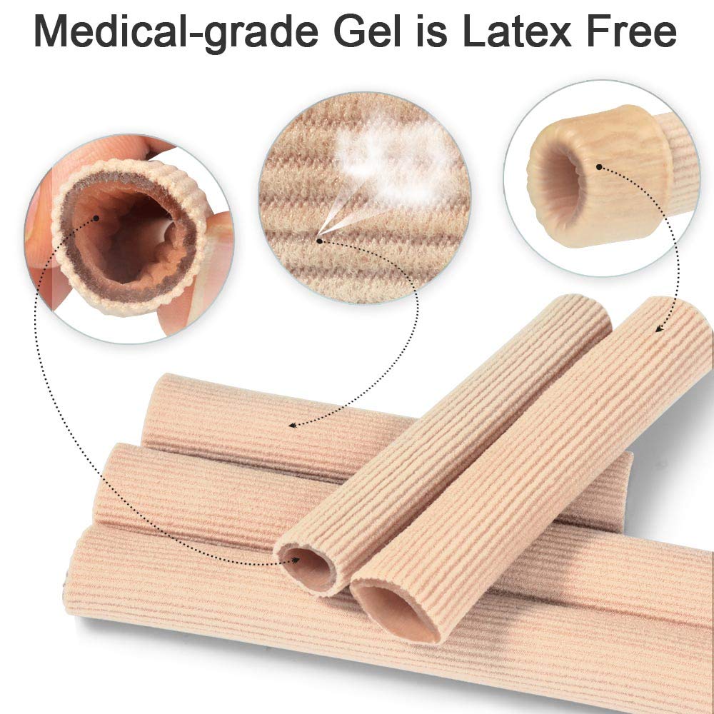 DYKOOK silicone gel lining keeps skin moisturized while protecting toe areas.
