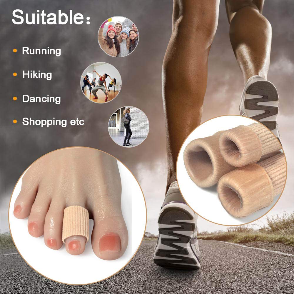DYKOOK cuttable sleeve fits middle toes for a snug, customizable fit.