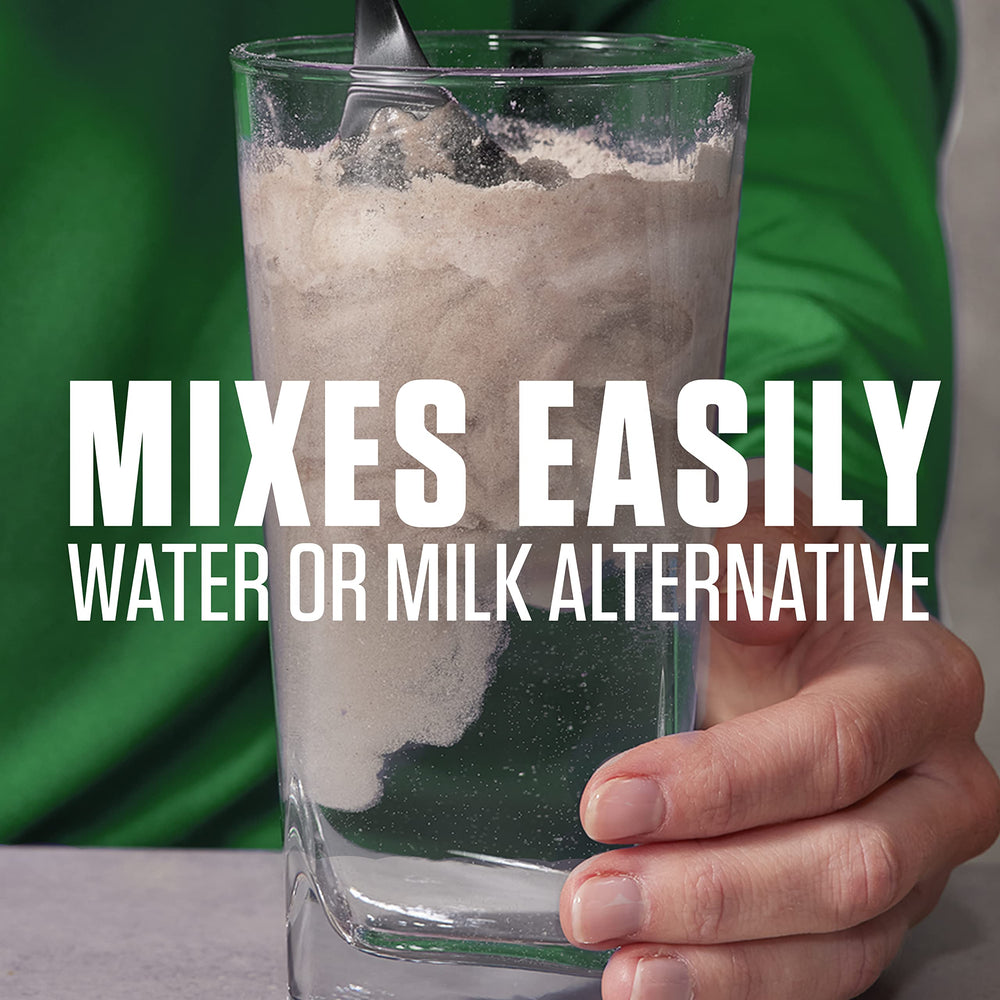 Dymatize Complete Plant Protein ingredients blend with five plant sources for complete amino acids.