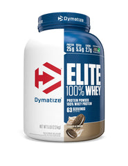 Dymatize Elite 100% Whey Cookies & Cream tub for daily protein