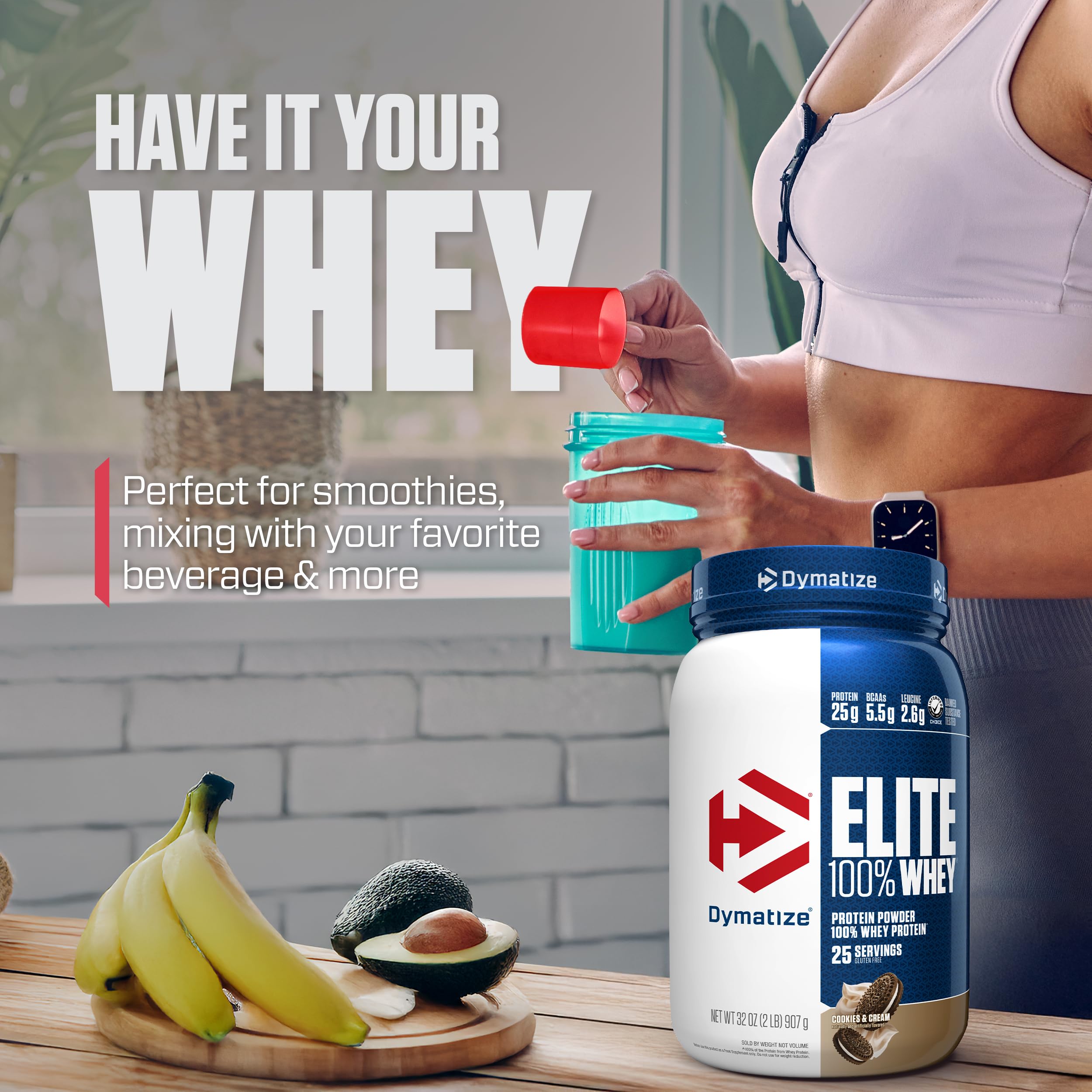 Dymatize Elite Whey nutrition facts show balanced macros