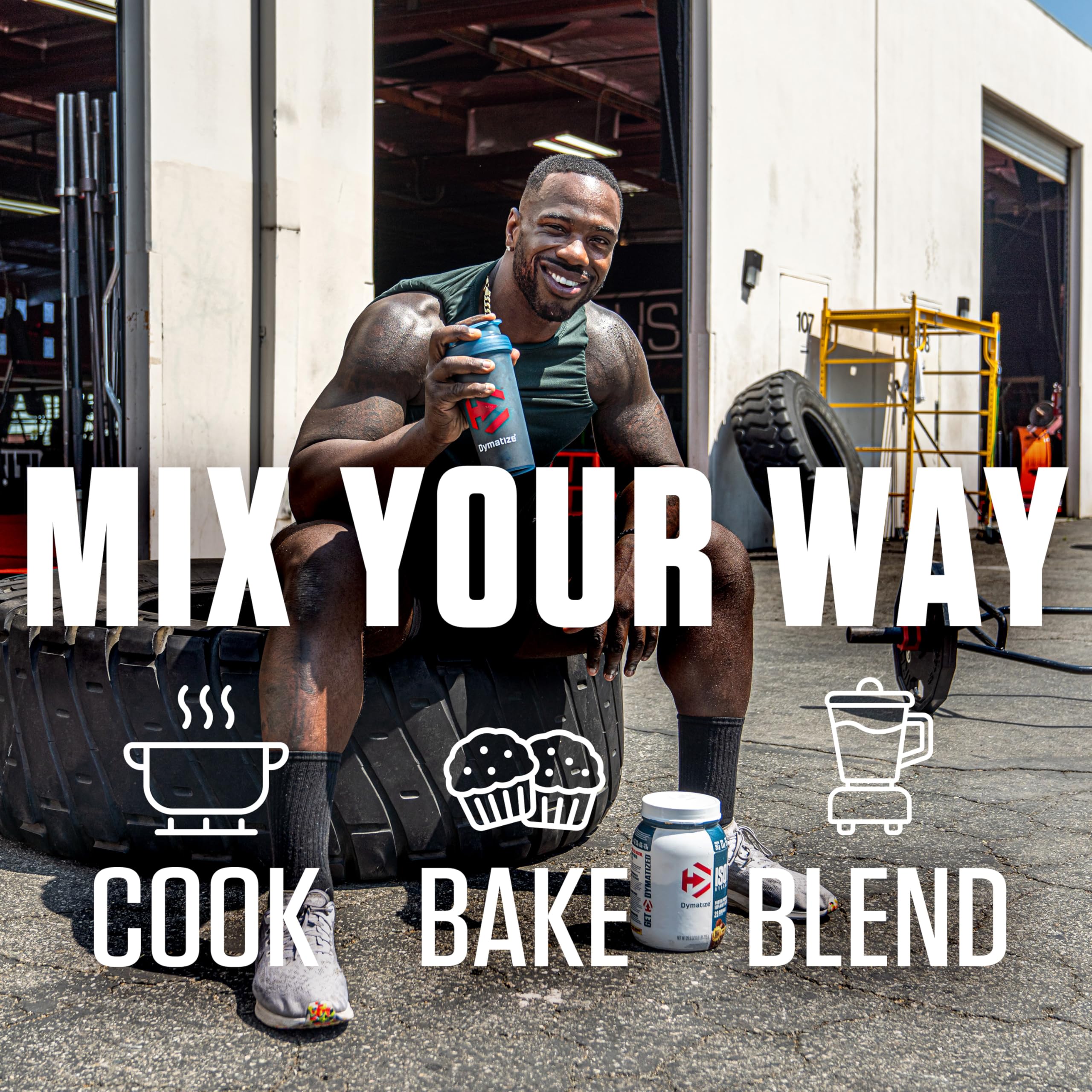 Dymatize Gourmet Vanilla shake in glass shows creamy texture and smooth flavor.