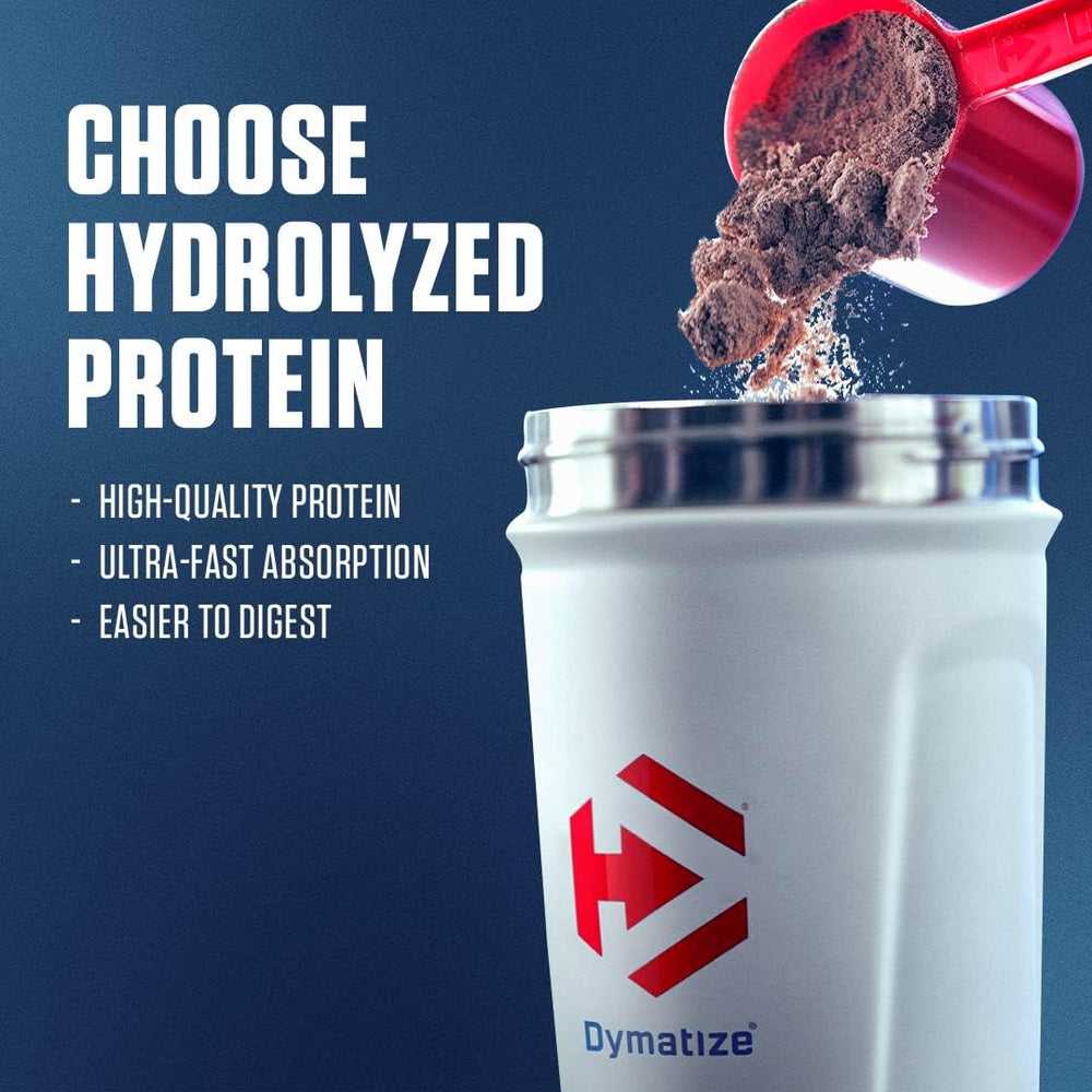 Close-up of Dymatize ISO100 chocolate label highlighting low lactose and low carb