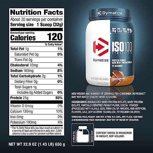 Serving cup demonstrates easy on-the-go protein option with ISO100.